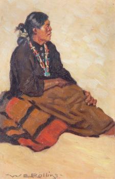 A Famous Navajo Weaver, Ganado, Arizona