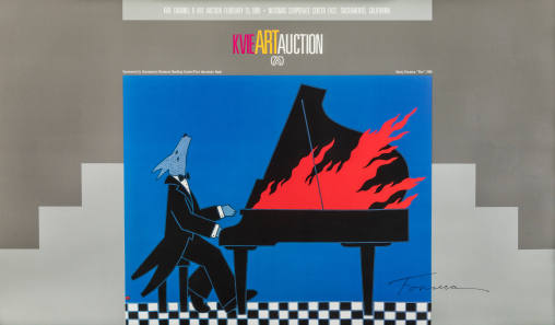 Fire, Poster for KVIE Art Auction